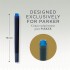 Синие неводостойкие картриджи Parker (Паркер) Quink Cartridges Washable Blue 5 шт в блистере