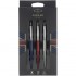 Набор Parker Jotter London Trio: гелевая ручка Red CT + шариковая ручка Blue CT + карандаш Stainless Steel CT и ежедневника триколор в Ростове-на-Дону
