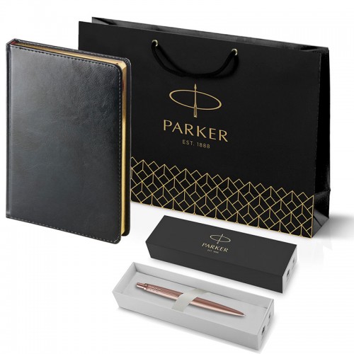 Набор Parker Jotter XL SE20 Monochrome Rose Gold из шариковой ручки и ежедневника черного цвета в Ростове-на-Дону