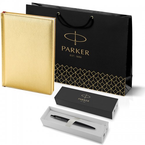 Набор Parker Jotter XL SE20 Monochrome Black из шариковой ручки и ежедневника золотистого цвета в Ростове-на-Дону