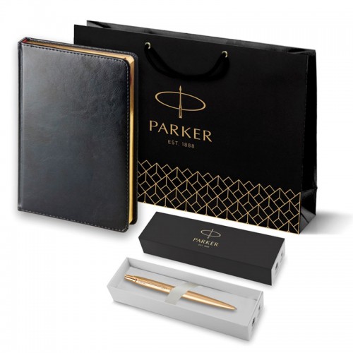 Набор Parker Jotter XL SE20 Monochrome Gold из шариковой ручки и ежедневника черного цвета в Ростове-на-Дону