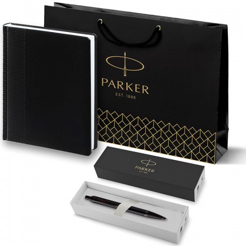 Набор Parker IM Achromatic Matte Black BT из шариковой ручки и ежедневника черного цвета в Ростове-на-Дону