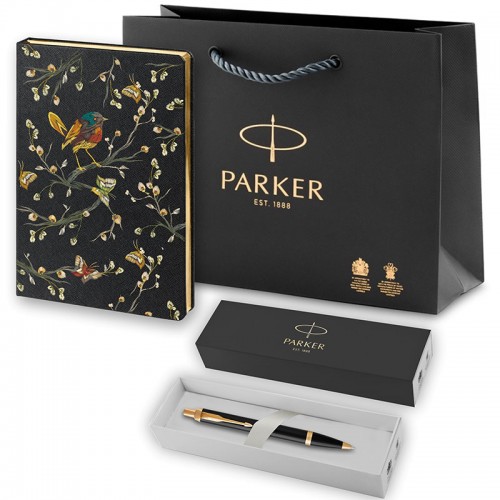 Набор Parker IM Metal Black GT из шариковой ручки и ежедневника черного цвета в Ростове-на-Дону