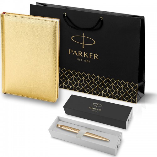 Набор Parker Jotter XL SE20 Monochrome Gold из шариковой ручки и ежедневника золотого цвета в Ростове-на-Дону