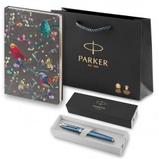 Набор Parker IM Premium T318 Blue Grey CT из ручки-роллера и ежедневника недатированного