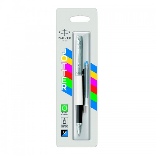 Перьевая ручка Parker Jotter Original F60 White CT M в блистере