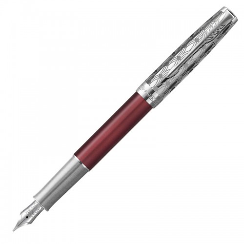 Перьевая ручка Parker (Паркер) Sonnet Premium Metal Red CT F